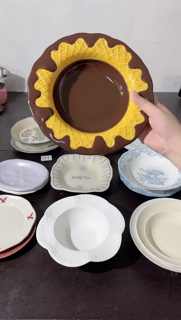 陶直播微瑕黑巧深盘*1