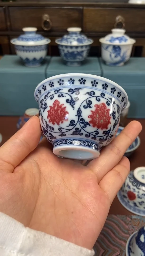 杯阳春白雪 中号缠枝