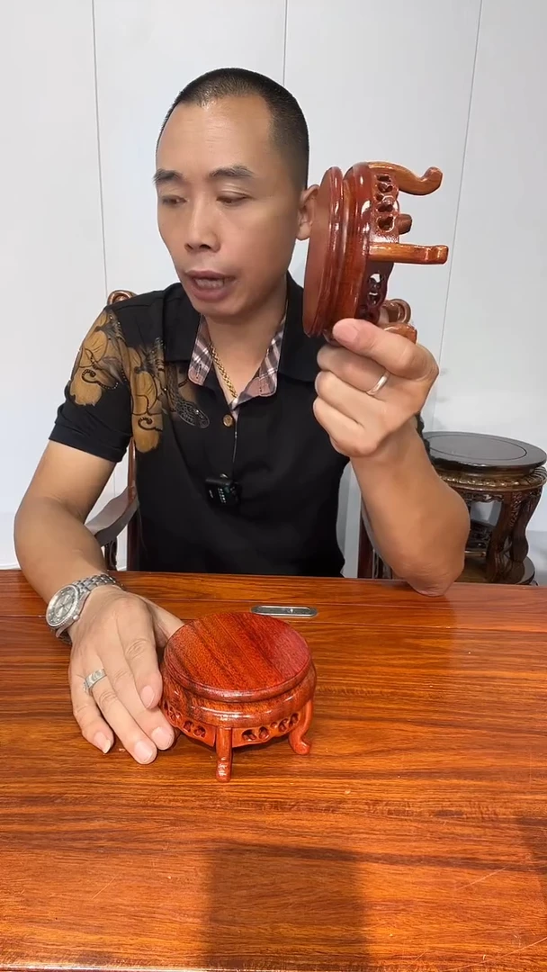 木买一送一香炉底非花红11*12*7