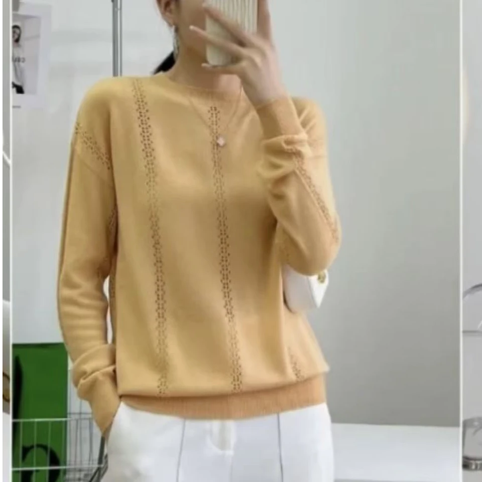 【YM高货】NN161-2025年春季新款时尚重工长袖针织百搭减龄慵懒