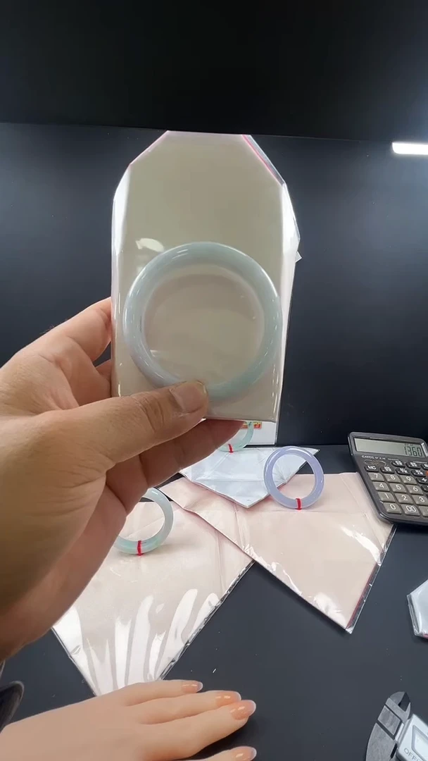 未镶嵌手镯翡翠第32号白月光糯化