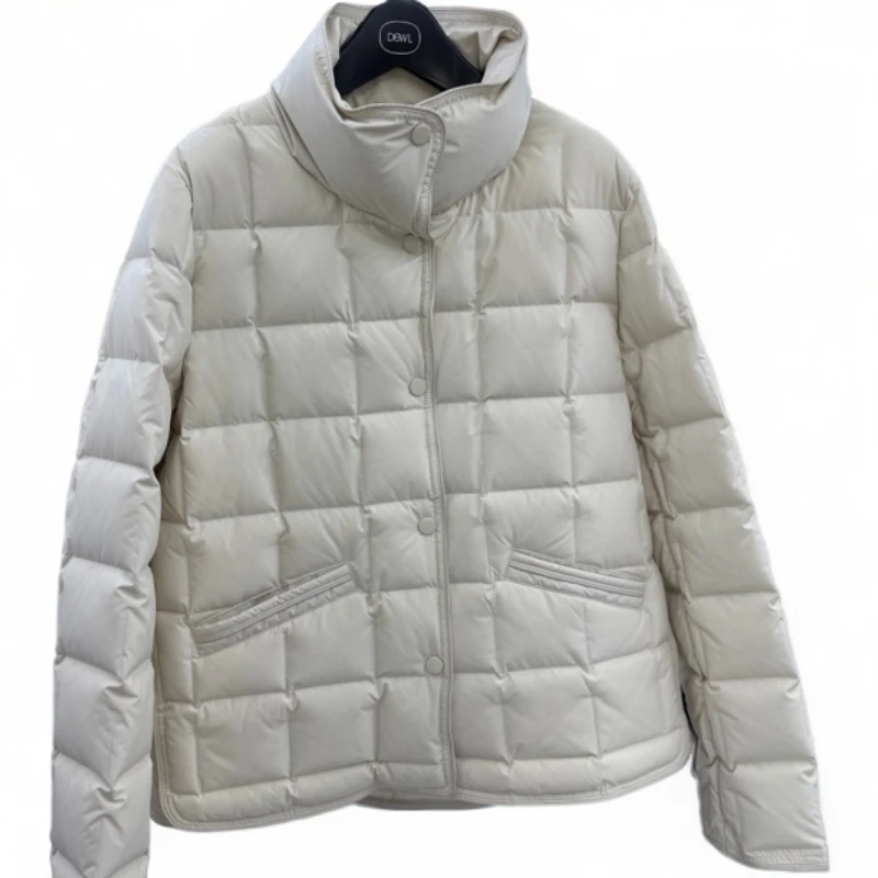 秋冬短款立领修身鹅绒服