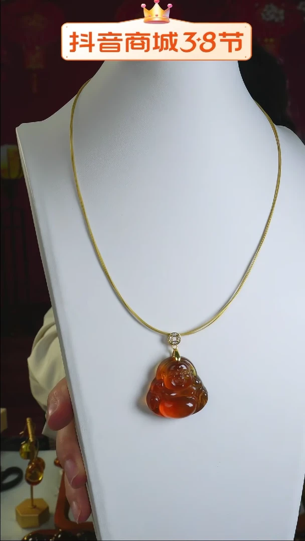 【闪购商品】琥珀颈饰未镶嵌佛公