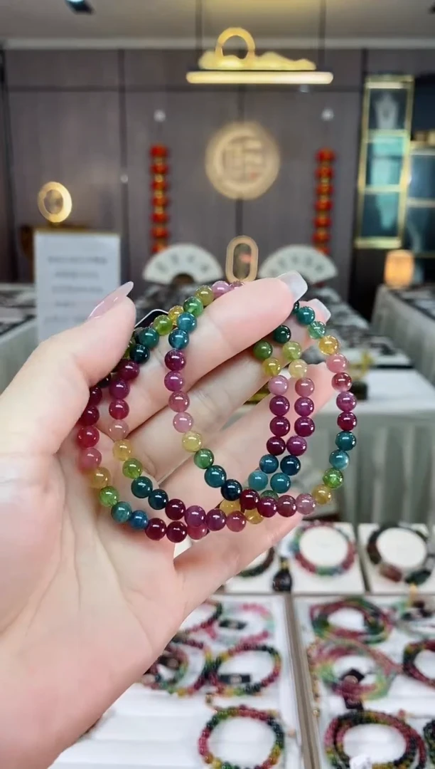 【闪购商品】碧玺单圈手串5.7mm+未镶嵌（多样性发一条）hon