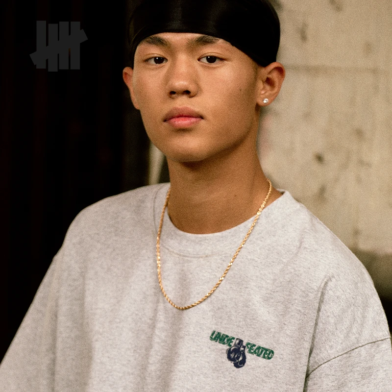 【张老虎补贴】UNDEFEATED五条杠百搭落肩宽松短袖T恤UE51GSS06M