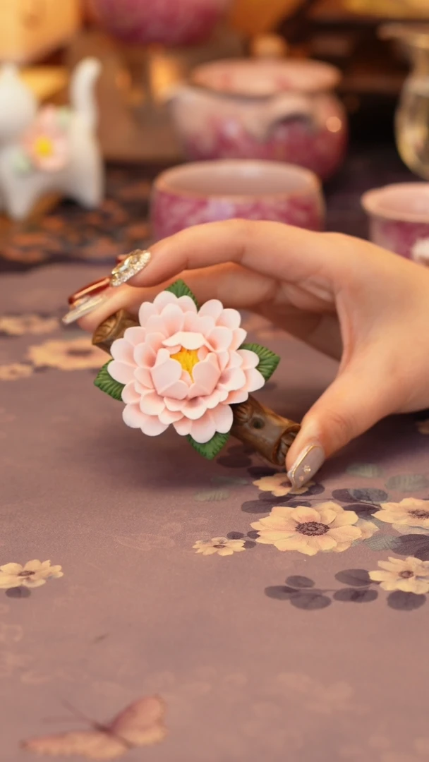 【闪购商品】牡丹摆件·······