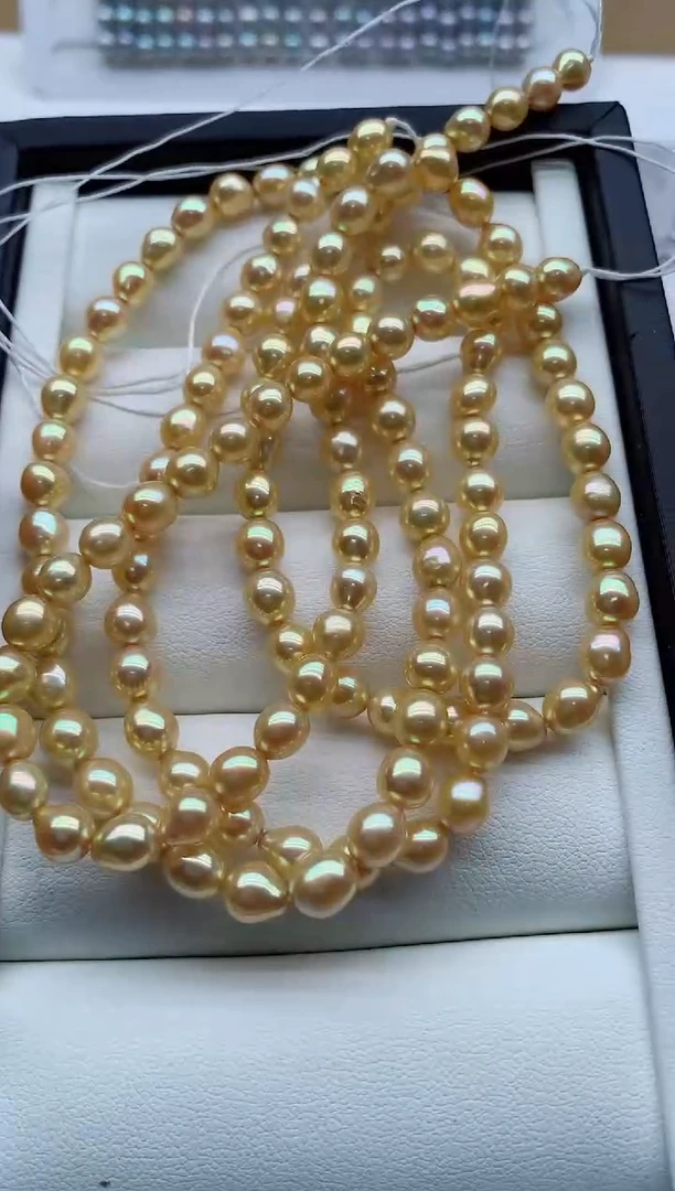 未镶嵌裸珠无扣头淡水珍珠多样性发其一，非无暇