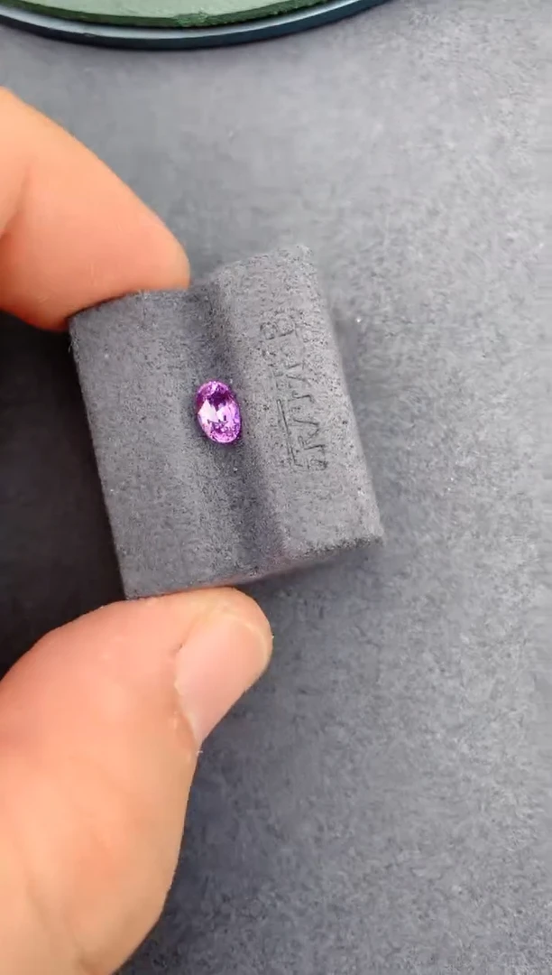 未镶嵌裸石定制蓝宝石60分 无烧紫蓝宝 定制