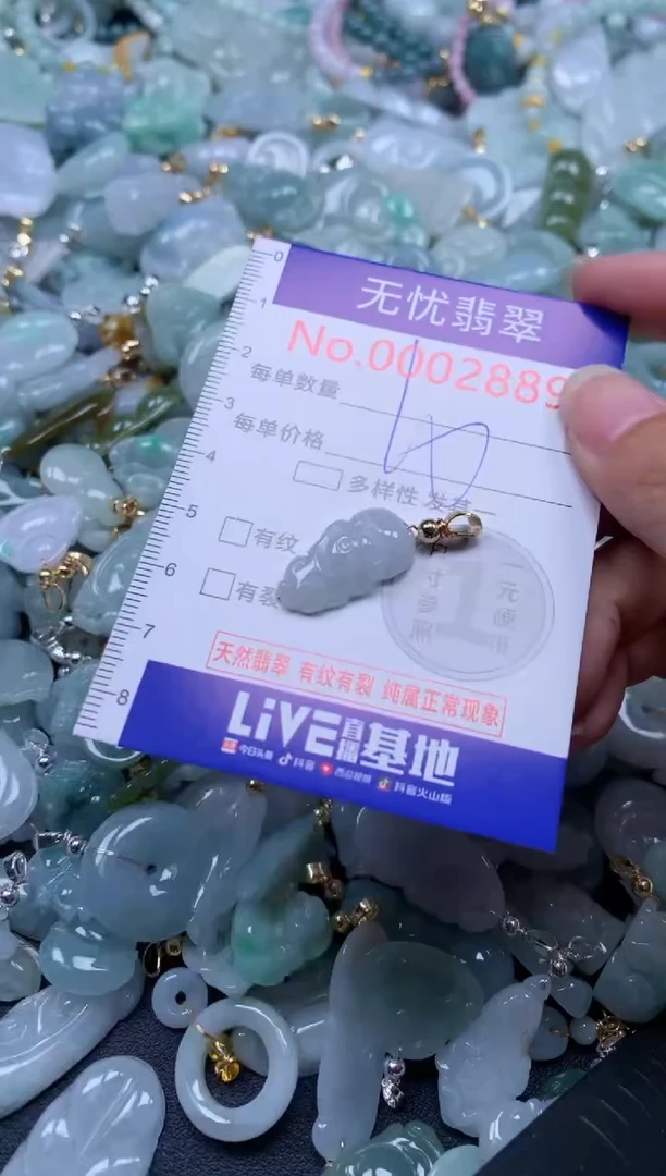 翡翠未镶嵌吊坠(不含链)2889