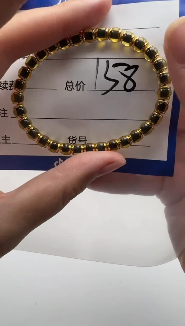 裸石蓝珀未镶嵌手串多样性发货