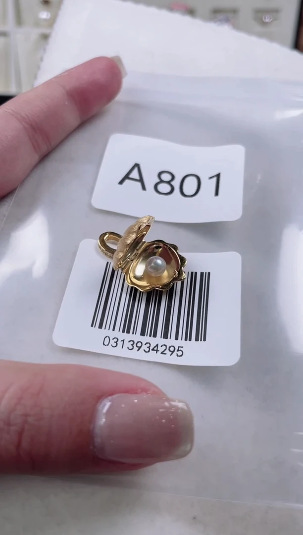 【闪购商品】淡水珍珠吊坠银S925镶嵌A801