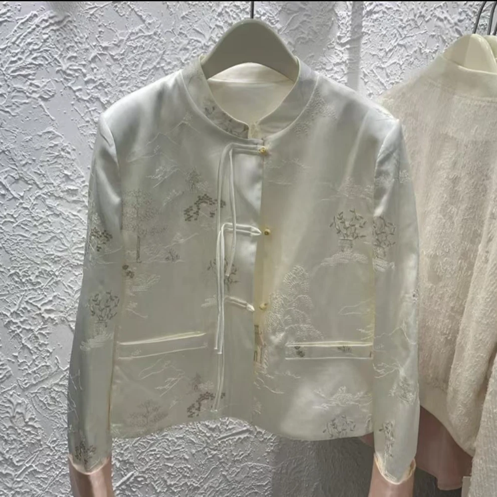 2101中国风新中式提花设计感外套