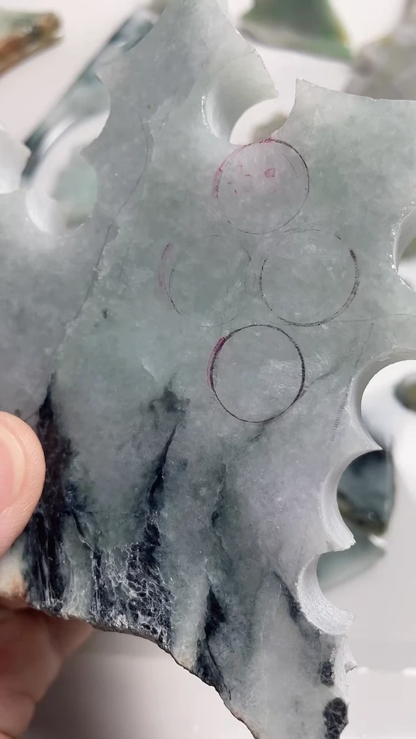 翡翠裸石翡翠小边料