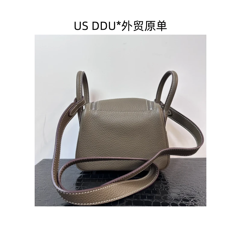 A181 大象灰银扣琳迪19TC皮手提斜挎包1235/D014