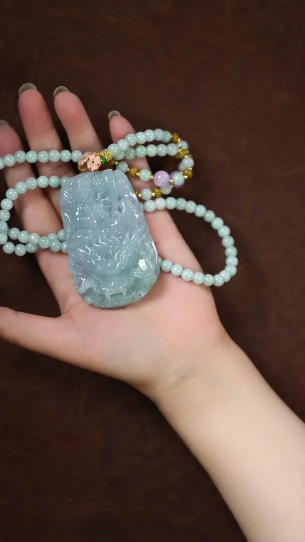 未镶嵌挂件翡翠享**乐闪购 玉龙观音