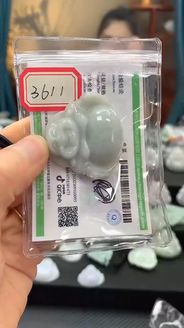 颈饰未镶嵌翡翠佛公3611