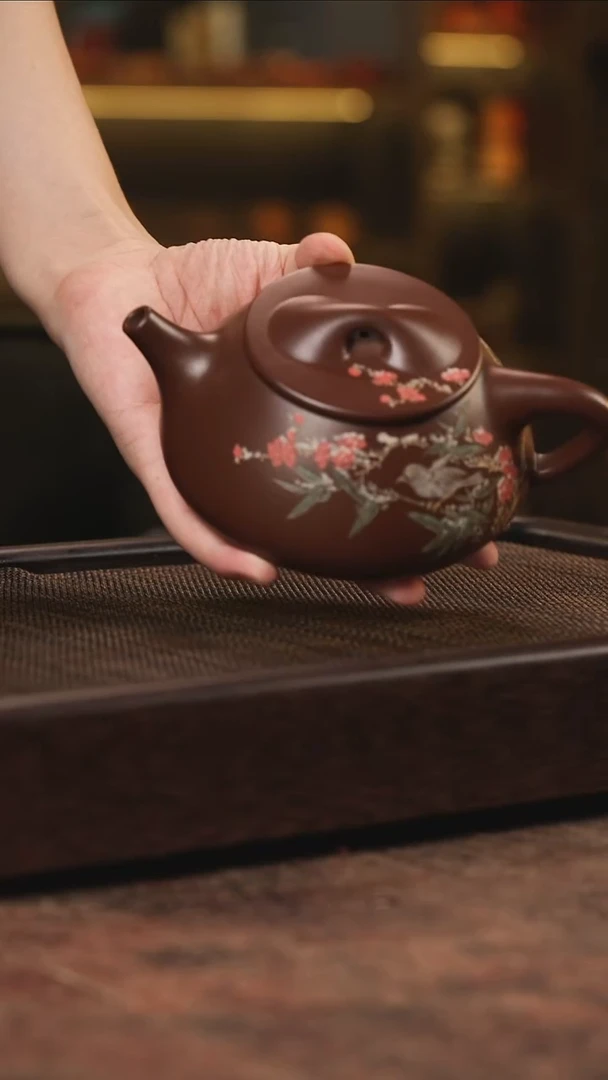 宜兴紫砂泥绘满瓢