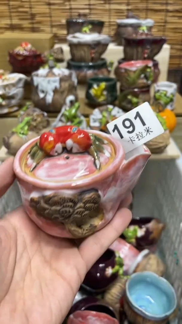 朱*珠191精美粗陶手工柴烧