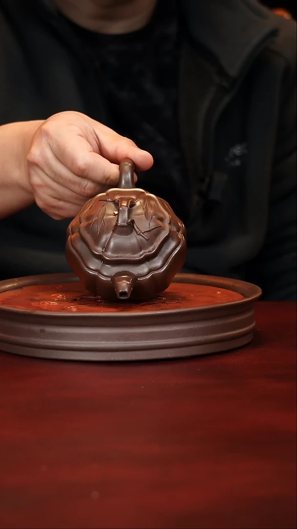 原矿高端紫砂----竹鼓