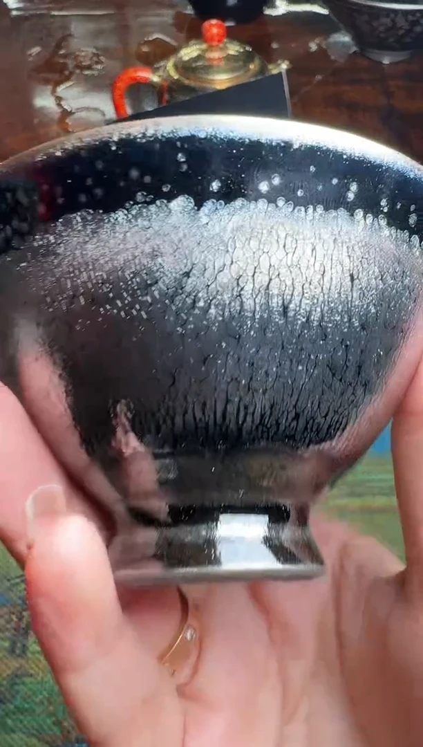 茶盏肖艳黑牡丹77
