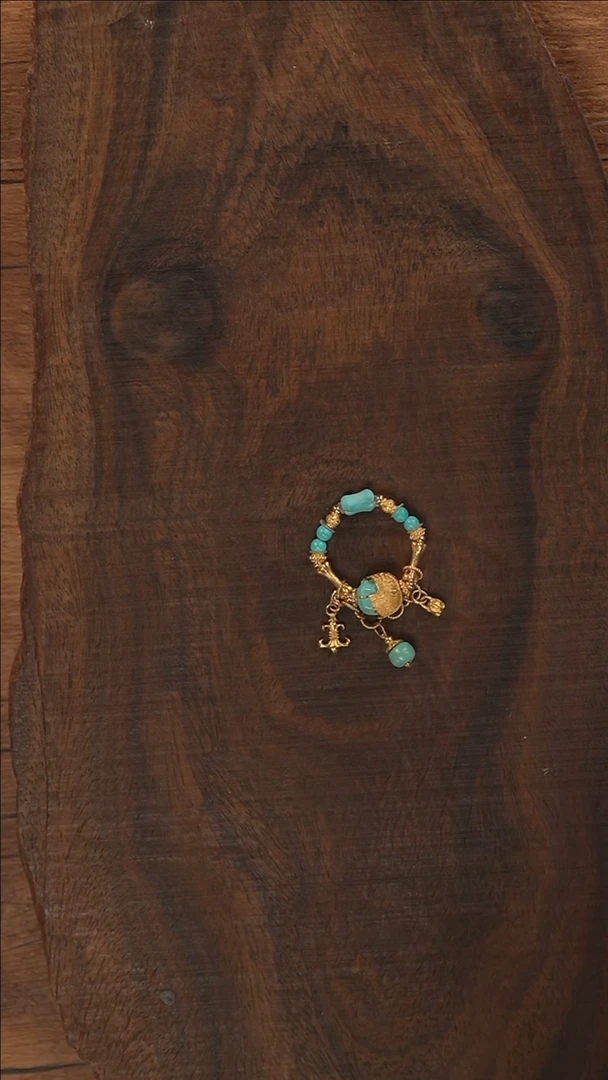 【闪购商品】绿松石戒指18K金镶嵌S2903-定制