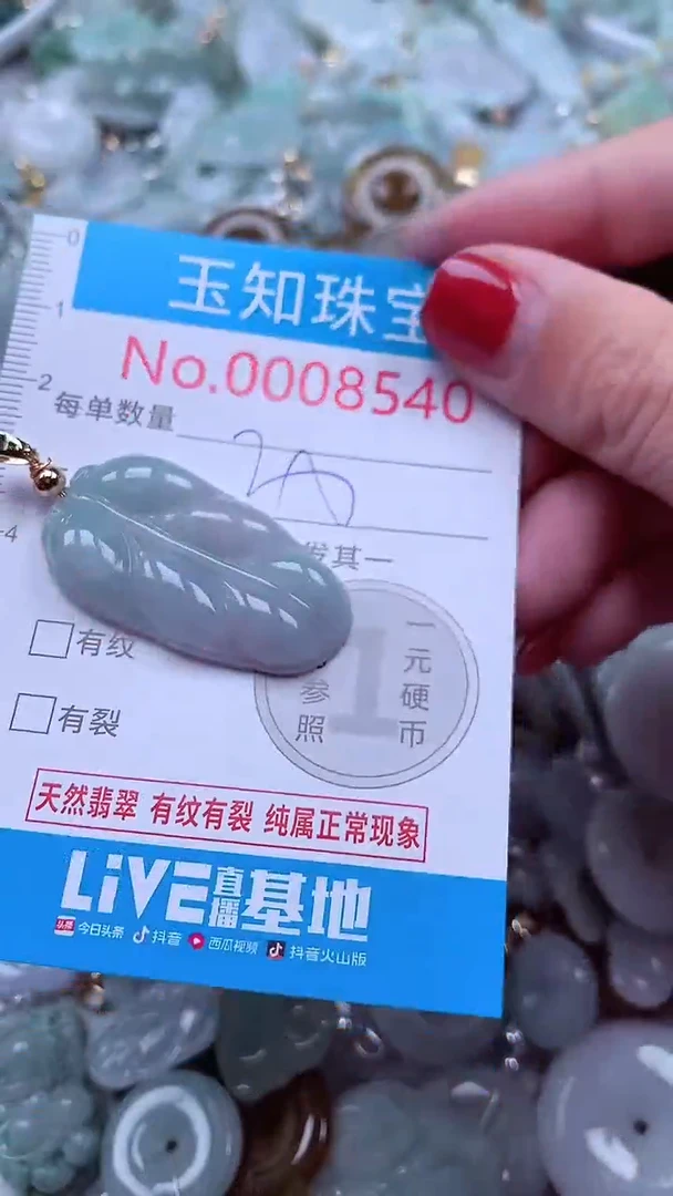 吊坠(不含链)未镶嵌翡翠8540