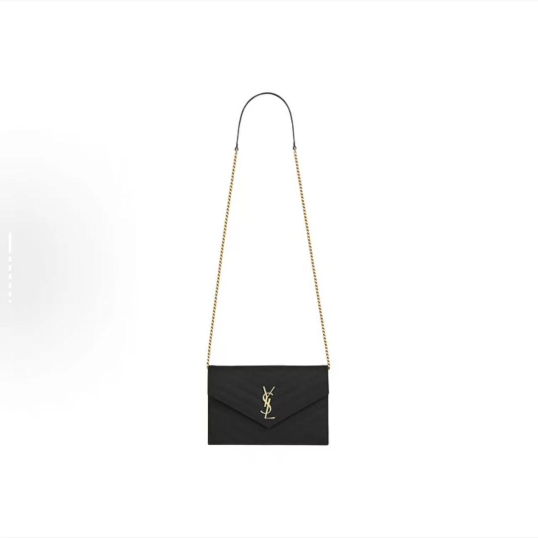 99新 YSL/圣罗兰 思斯亲用 YSL黑金信封19woc包 THCI2840