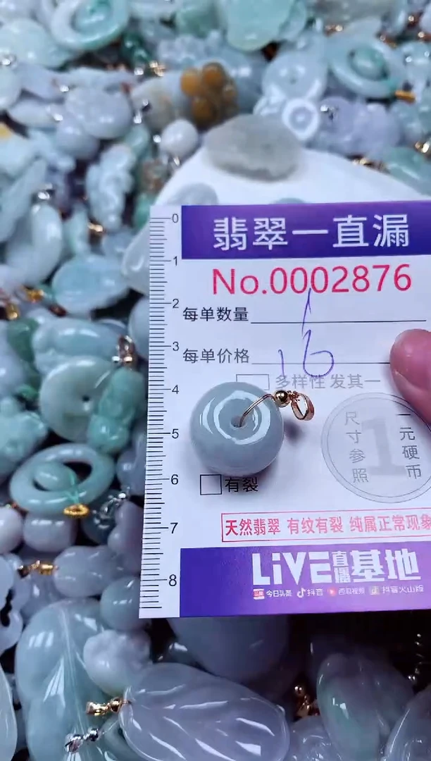 吊坠(不含链)未镶嵌翡翠2876
