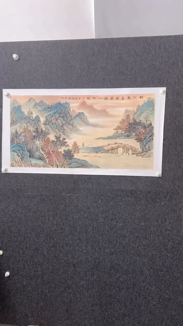 国画100*50cm张冲作品