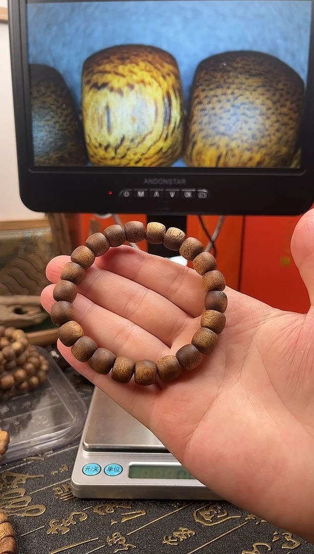 沉香沉香纯露沉香串串鼓珠1.0