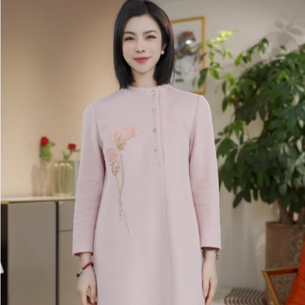 【七景超级太太】2024新款高级定制女装轻奢连衣裙 SL24248