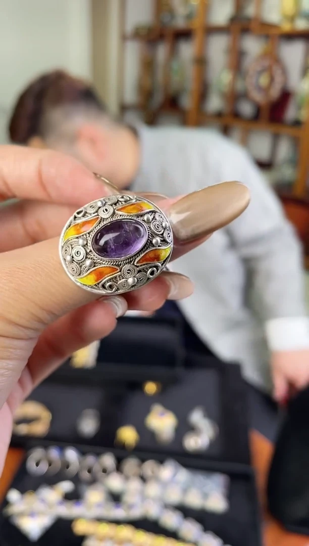 【闪购商品】非遗绝技花丝镶嵌戒指  