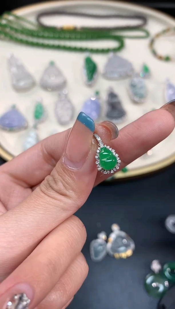 【小鱼严选】翡翠吊坠-18K金-XY01|CXQ21