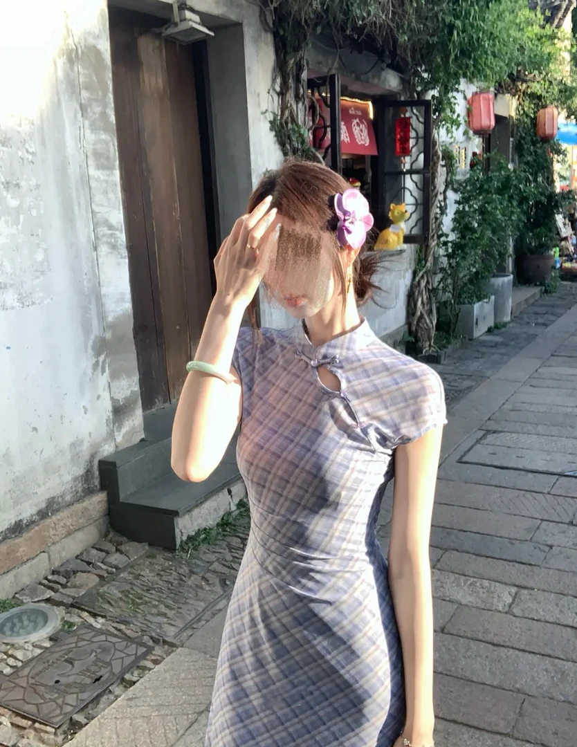 【no退no换】E尧 新中式国风【多余的解释】旗袍外衫+吊带裙显瘦套装