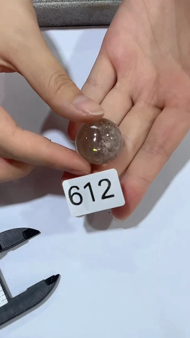 未镶嵌珠宝半成品水晶白阿塞球-612