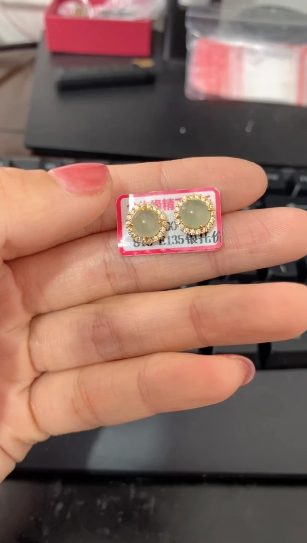 【闪购商品】翡翠戒指银S925镶嵌111111-3