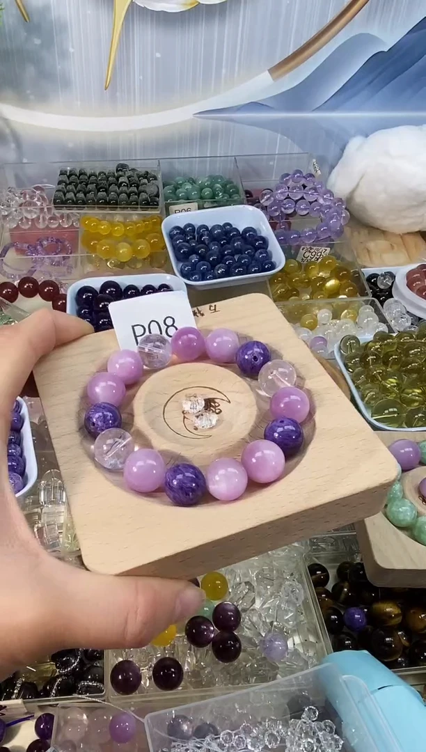 未镶嵌手链水晶小*家P08卡12mm手串一条拍10