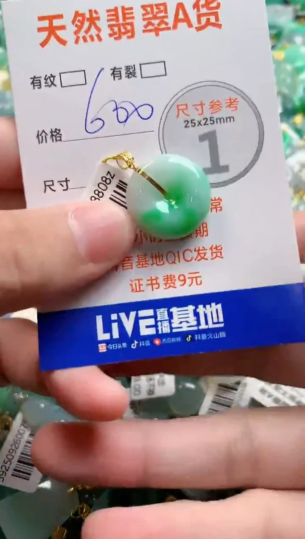 颈饰18K金镶嵌翡翠0181920517