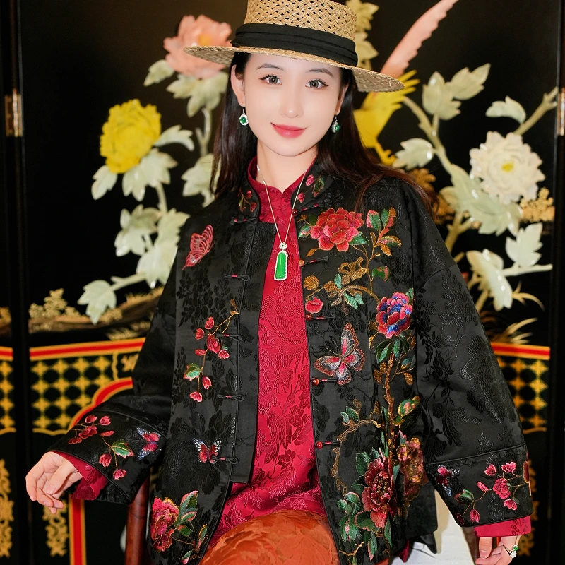 蓝大【雾奕】新中式桑蚕丝外套5755