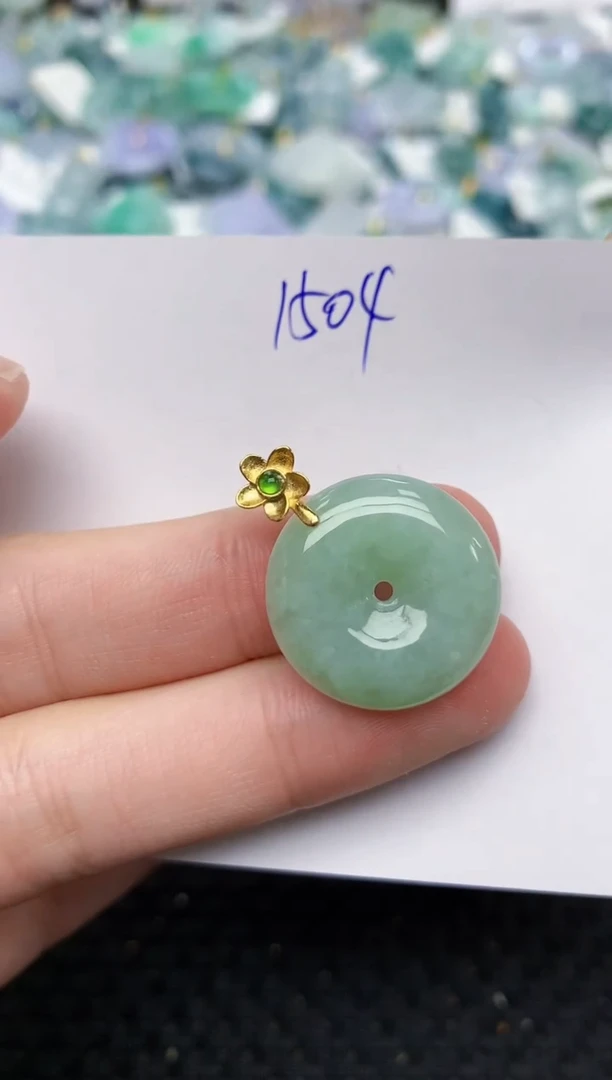 颈饰未镶嵌翡翠天然缅甸A货翡翠百元以上9元证书费自理