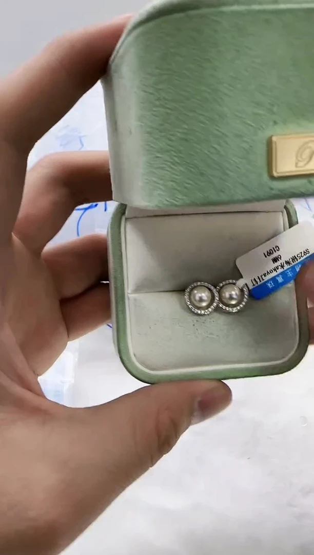 【闪购商品】海水珍珠DA银S925镶嵌c1091 耳环7