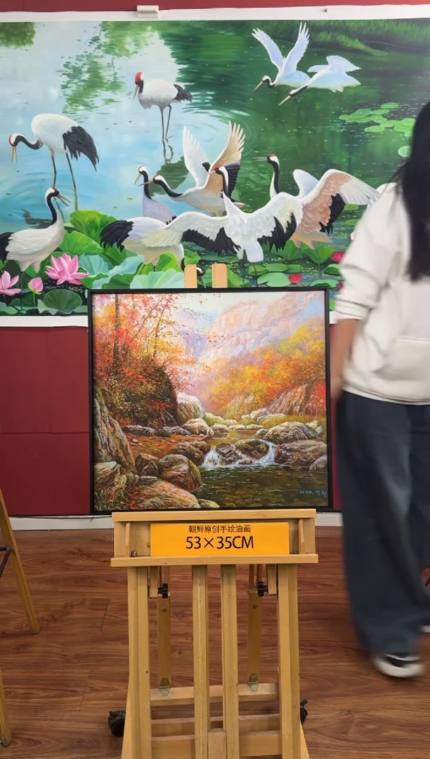油画【63号】约53*35cm丨朝鲜原创纯手绘孤品油画丨顺丰包邮