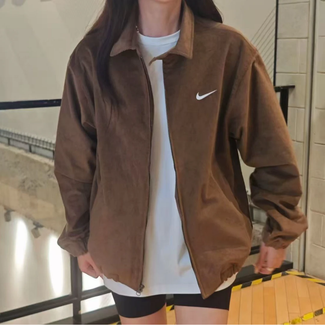 【万象NK专享】NIKE耐克男女秋冬复古miu系流光风限量夹克IM9349235