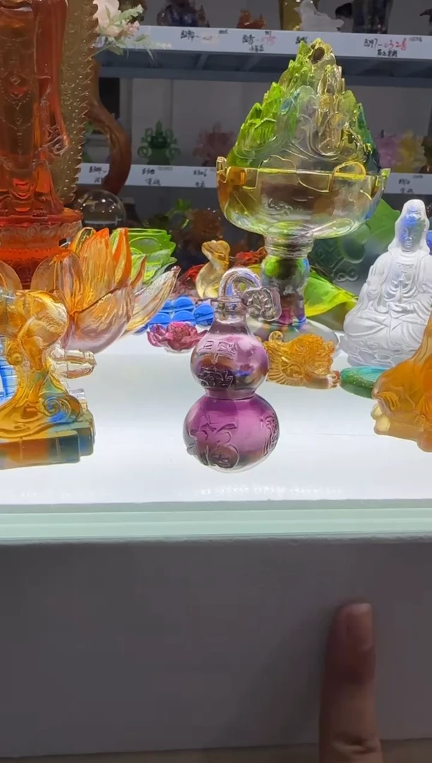 手工艺品琉璃古法琉璃  完品 葫芦
