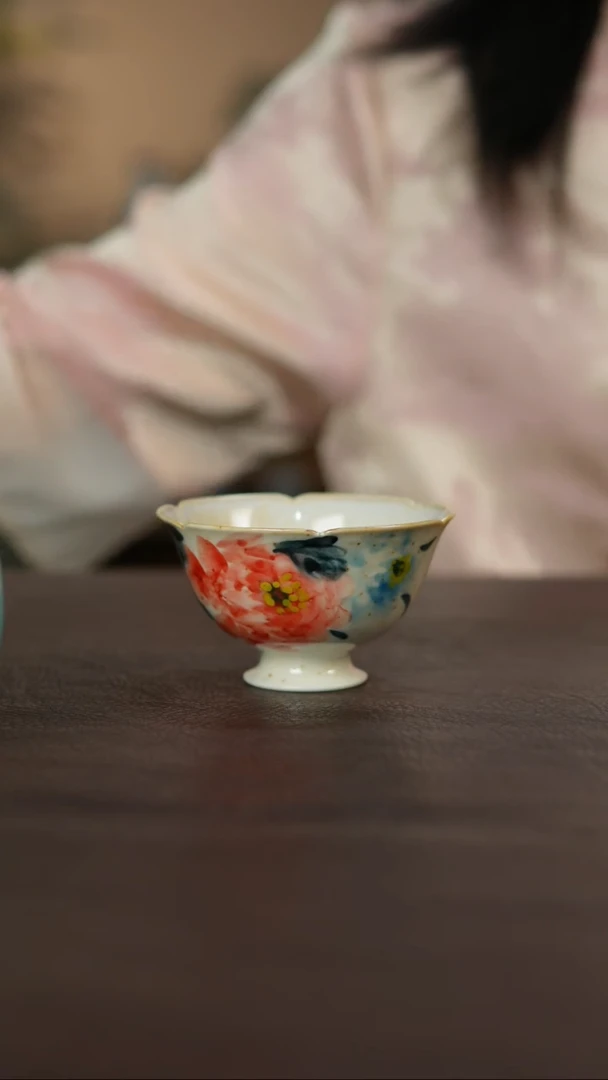 杯景德柴烧手作多人瑕疵