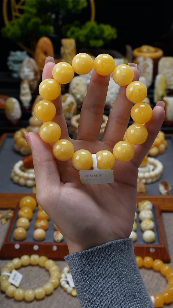 手链琥珀未镶嵌原矿天然琥珀蜜蜡
