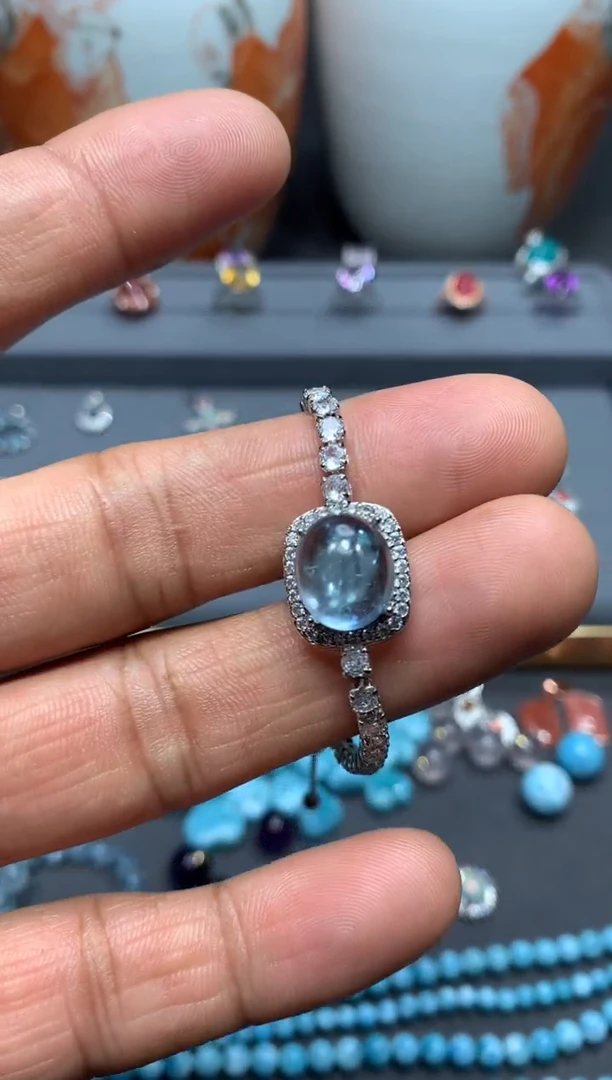 【闪购商品】海蓝宝石手链未镶嵌W47（随机性发货只发一单）