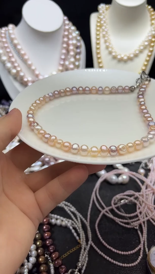 淡水珍珠未镶嵌颈饰多人