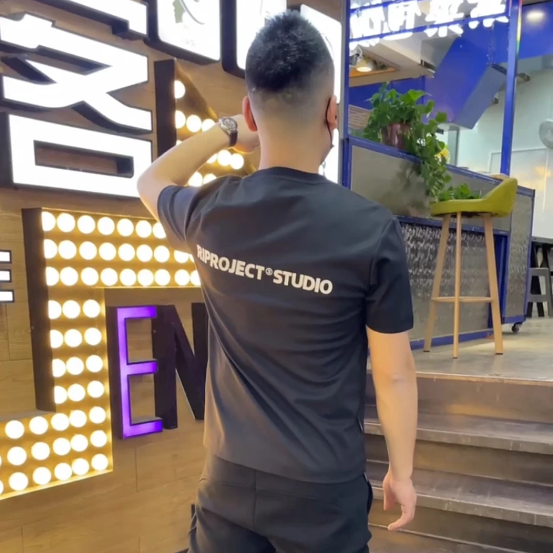 欧洲站短袖T恤男士夏季新款时尚字母印花重磅纯棉网红爆款上衣男t