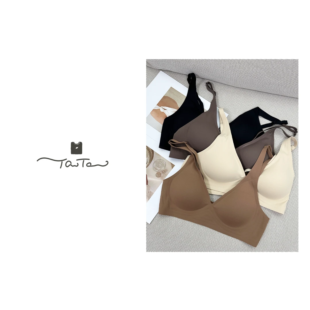 桃桃家-【贴身陪伴】无痕果冻内衣薄款舒适性感软支撑无钢圈文胸852